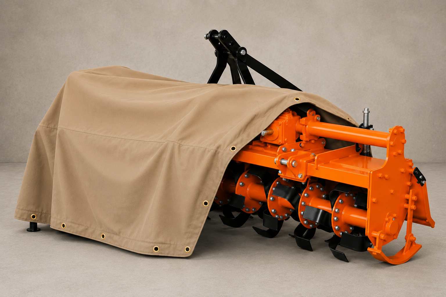Custom Heavy-Duty Rotavator Cover | Custom-Fit Rotary Tiller Protective Shield